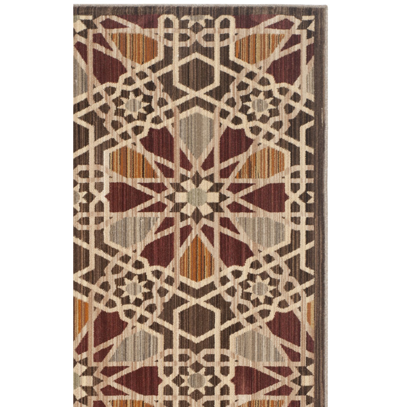 Tapis géométrique Sarabia Infinity Performance, Rectangle 8 pi x 10 pi