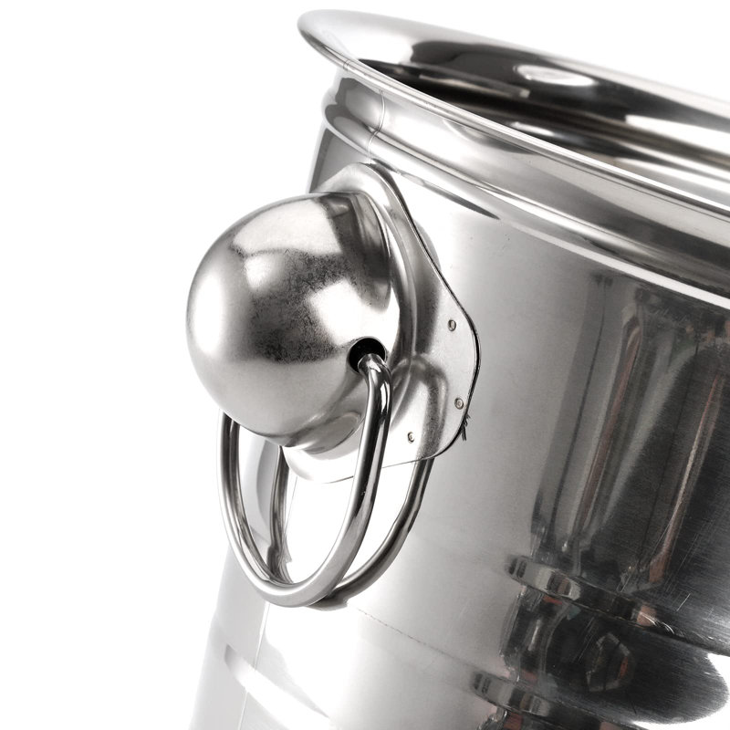 2 Pack Ice Bucket With Handles, 3L Beverage Tub, Galvanized Metal Ice Bucket