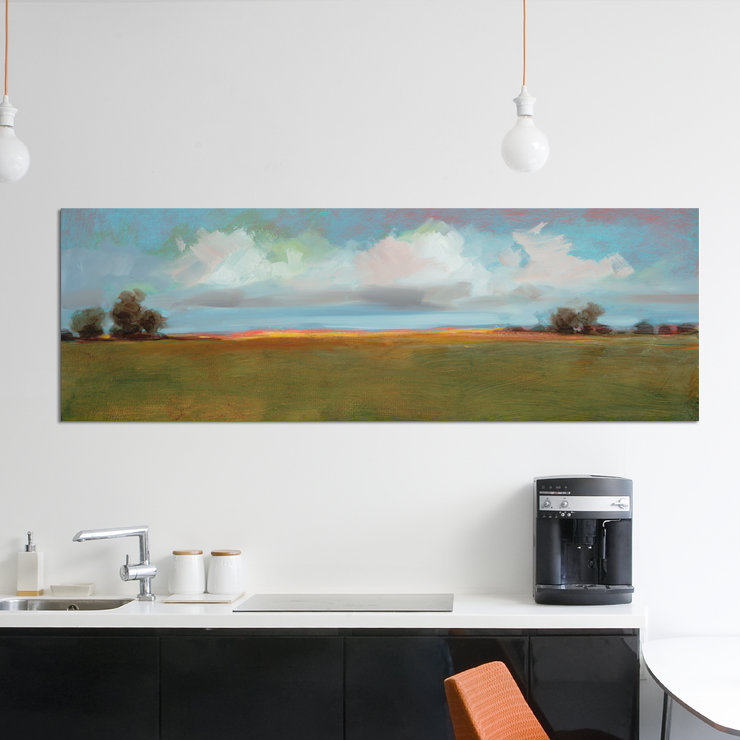 « landscape cii », impression sur toile, H 12 po x l 36 po x P 1,5 po, Toile tendue