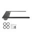 Housse de tonneau rétractable de 5,7 pi pour Dodge Ram 1500 (2021-2024) - Housse de lit de camion en aluminium avec serrure à clé