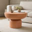 Table d'appoint ronde orange