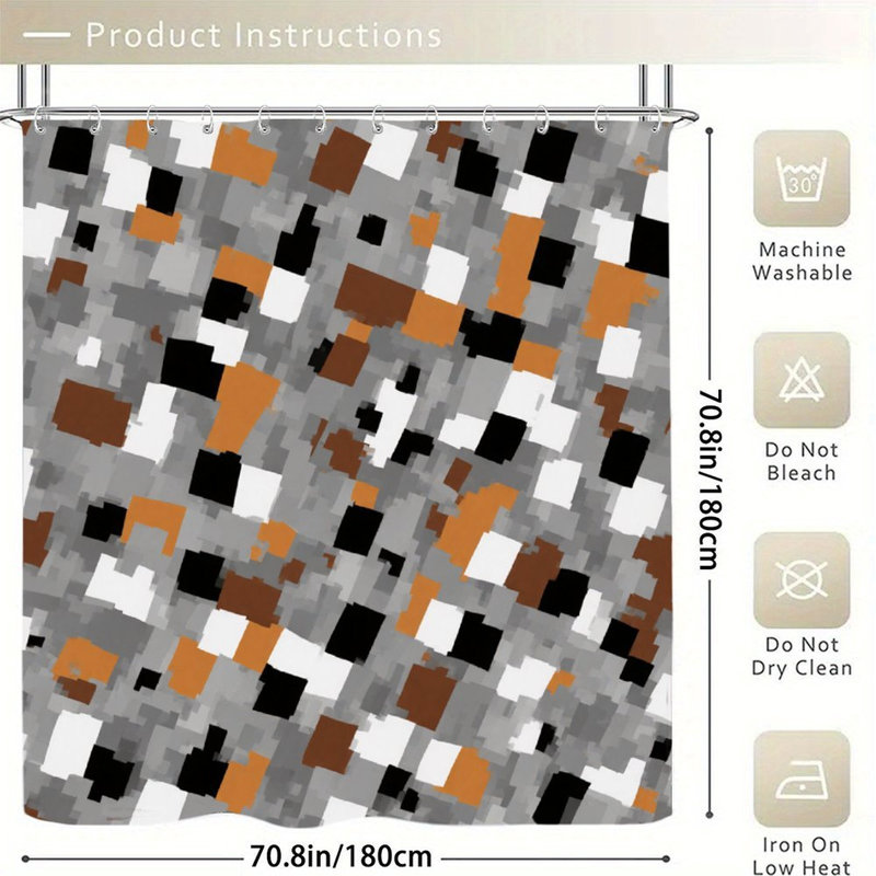Rideaux de douche Modern Camouflage, 71 × 71