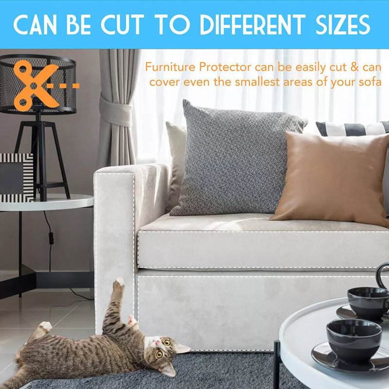10x Cat Furniture Scratch Guards Couch Protector Anti-scratch Deterrent Pad Tape