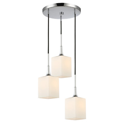 Luminaire suspendu grappe à 3 lumières Shults