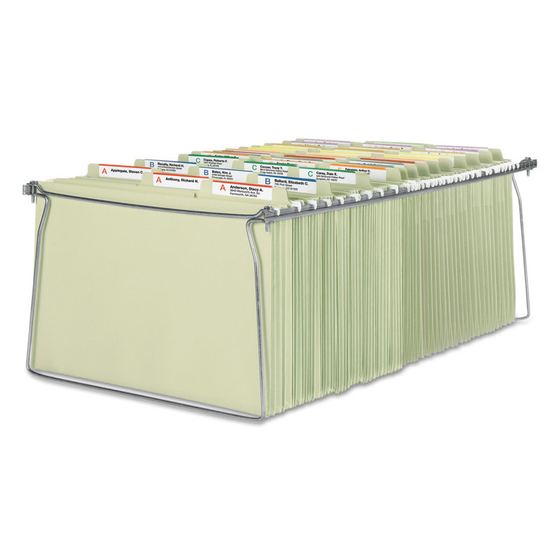 Smead® Steel Hanging Folder Drawer Frame Metal Hanging Files Open