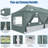 10x30 Pop Up Canopy Tent with 8 Sidewalls,Wave Eave Heavy Duty Canopy Tent -109708376