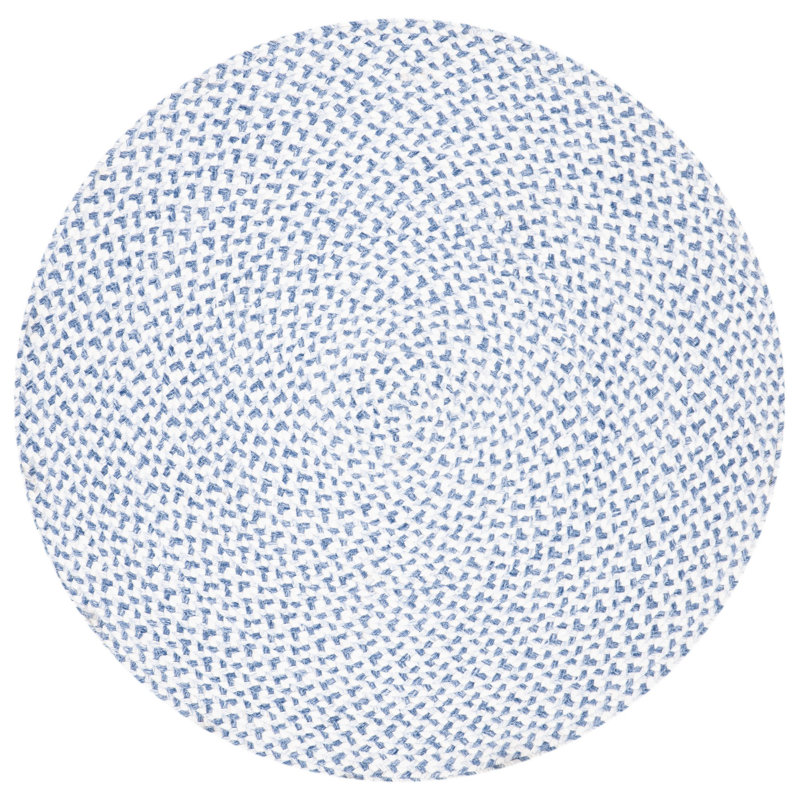 Tapis abstrait tissé à la main Wansley, Rond 4 pi