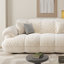 White Polyester 3 - Piece Living Room Set