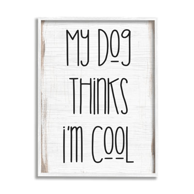 «Dog Thinks I'm I'm Cool Pet», typographie rustique et moderne, Daphne Polselli