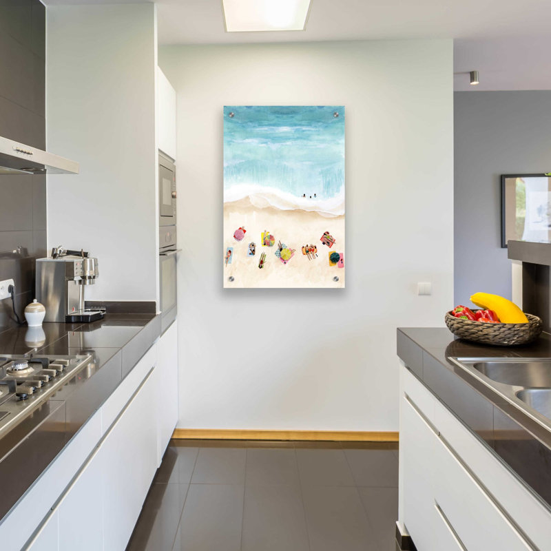 Beach Week II - Peinture sans cadre, H 36 po x l 24 po x P 0,2 po