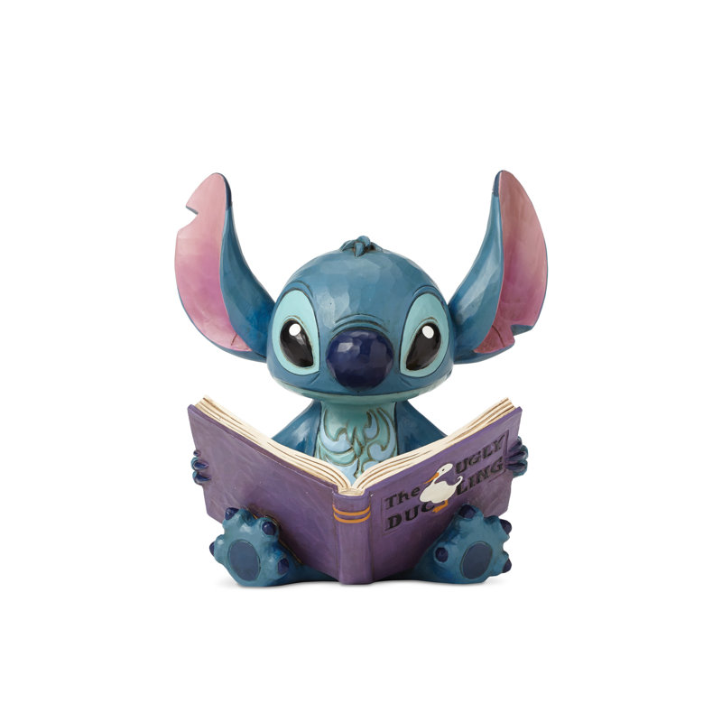Disney Traditions Stitch with Storybook Figurine 5.75in H