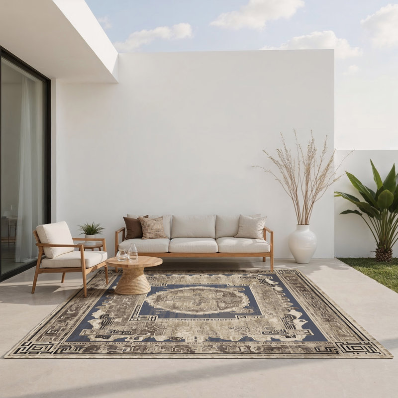 Tapis d'intérieur et d'extérieur Hephaestus, Rectangle 8' x 10'