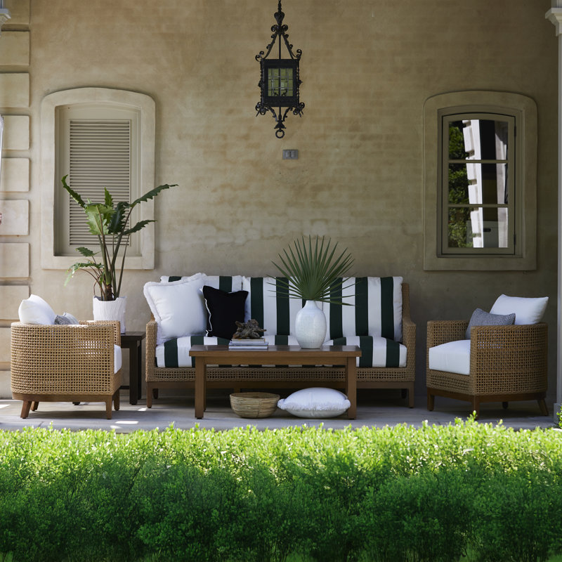 Club Aluminum Outdoor Coffee Table, Midnight