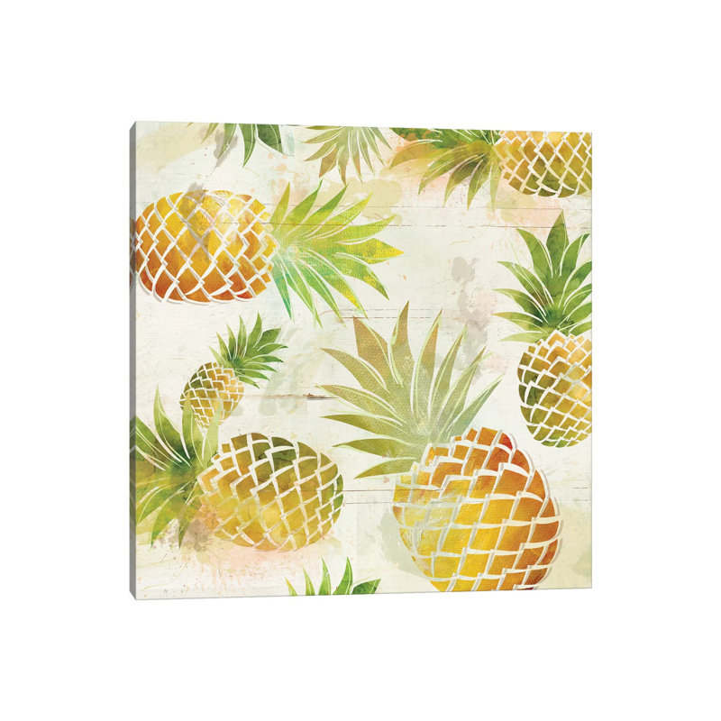 Pineapple Dance II by Carol Robinson - Wrapped Canvas Print, 30.48 cm H x 30.48 cm W