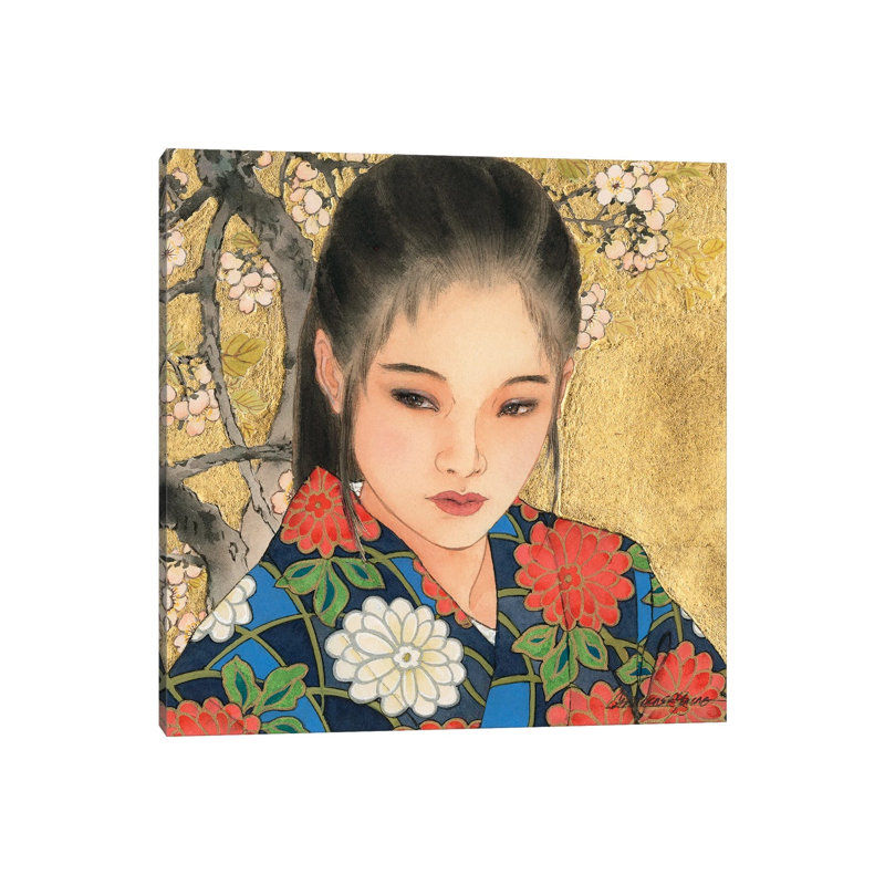 Noriko - Painting on Canvas, Wrapped Canvas, 93.98 cm H x 93.98 cm W