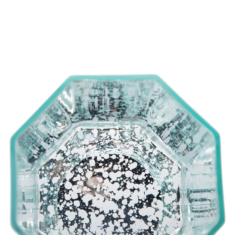 Ouragan de table en verre 5,9 po, Bleu