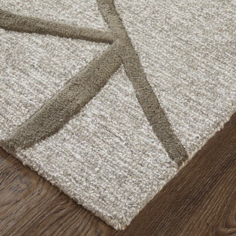 Kimball Transitional Abstract Gray Area Rug, Rectangle 5' x 8'