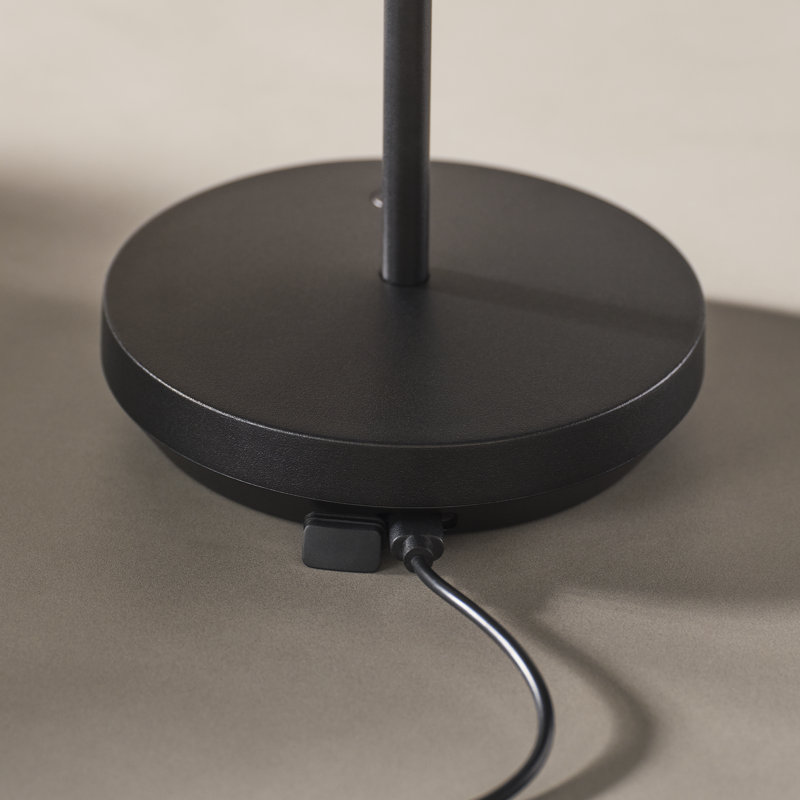 Tepa Short Accent Rechargeable Table Lamp, Black