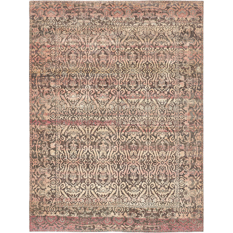 Pink Alchemy Transitional Wool Silk Blend Rug - 8'11" x 11'10"