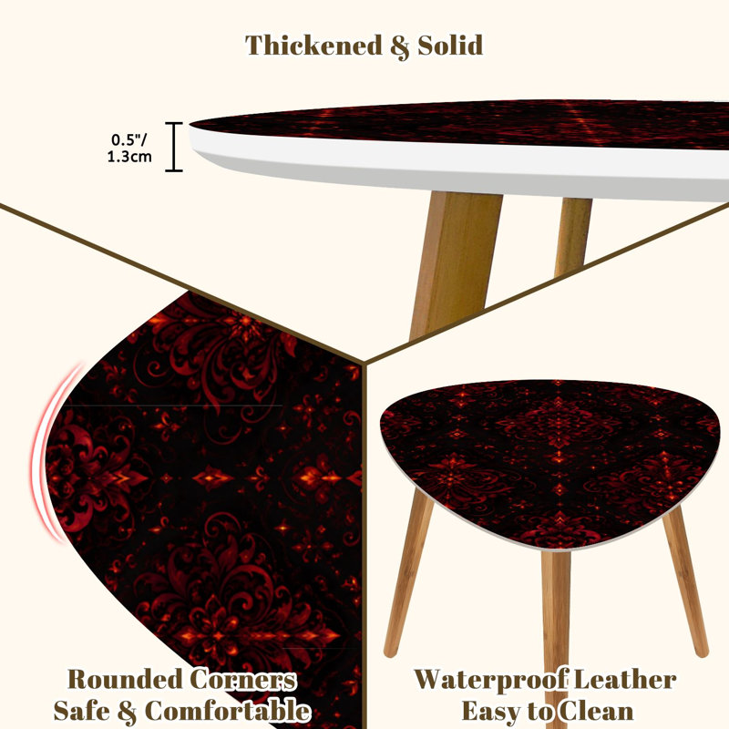 Ensemble de 2 tables basses gigognes Triangle