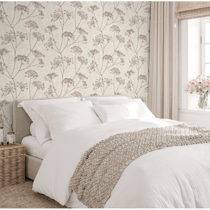 Mirella Floral Wallpaper, Grey