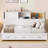 Twin Size Wooden Daybed With 3 Storage Drawers, Pushable Top Shelf & USB/Outlet Ports-69325704-69325711