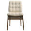 Chaise d'appoint rembourrée Redbridge crème et noyer-1432183511-1432183508