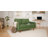  56" Wide Velvet Round Arm Loveseat, Featuring Side Storage Pockets and a Small Square Throw Pillow-1817829836