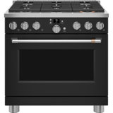 36" 6.2 cu. ft. Smart Slide-In Gas with Convection Oven