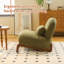 Chaise d'appoint avec pieds en bois massif-1584845518