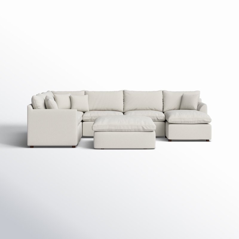 Beauen Upholstered U-Shaped Sectional, Left Hand Facing