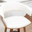 Tabourets pivotants Mid-Century rembourrés en similicuir Devlin-347477722-347477721