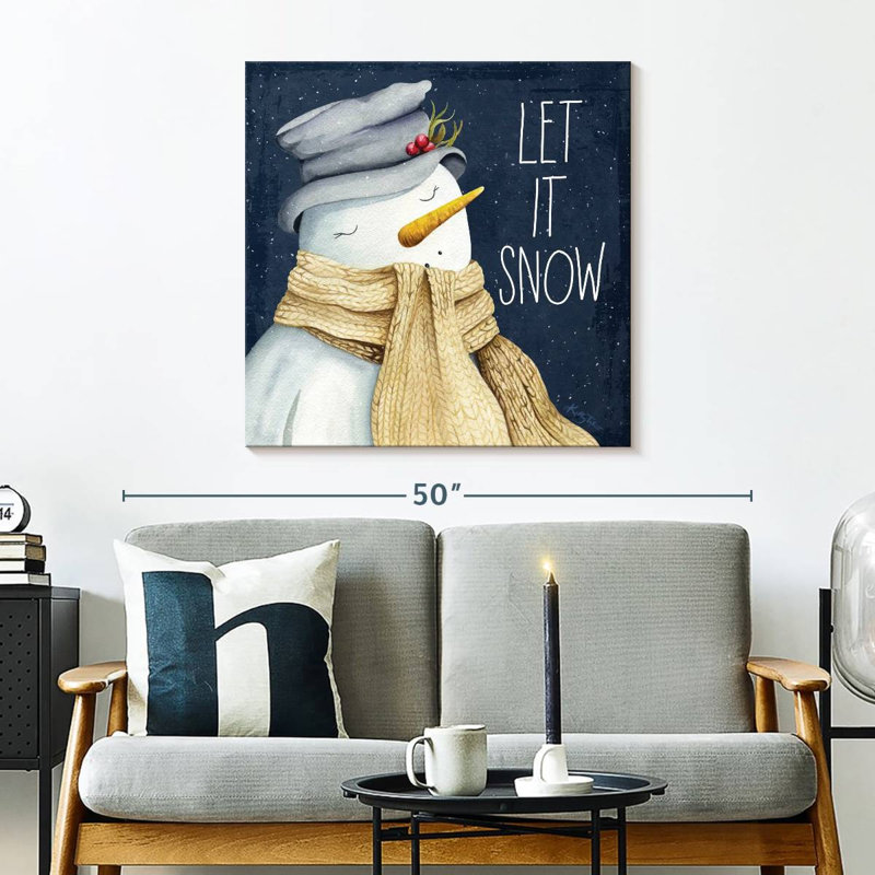 Lelend Let It Snow Snowman, 30" H x 30" W