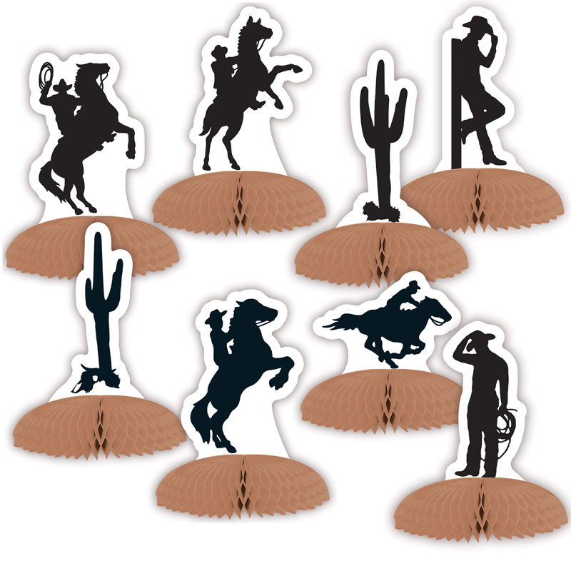 Mini centres de table Western Silhouette