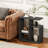 23.8" Tall Narrow End Table with Charging Station-110218238