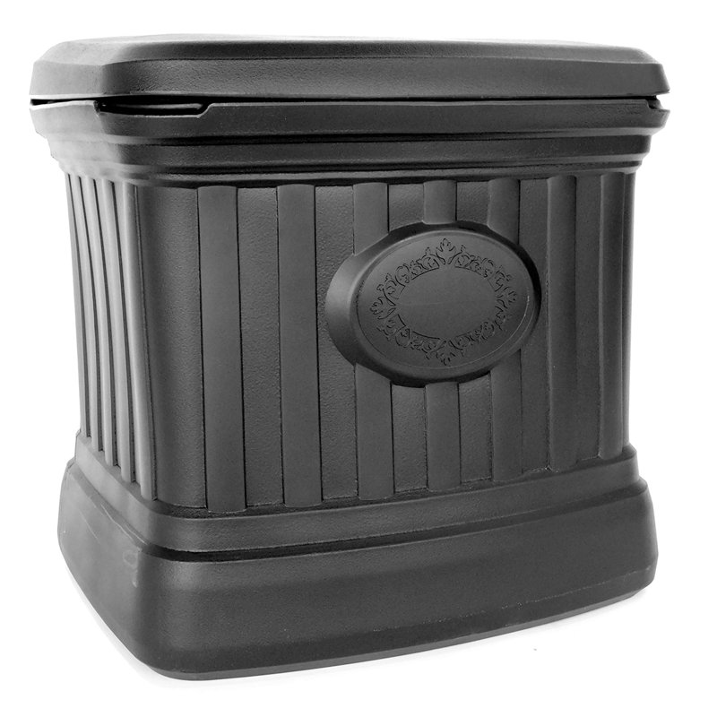 Boîte de rangement en plastique 26 gallons, Noir