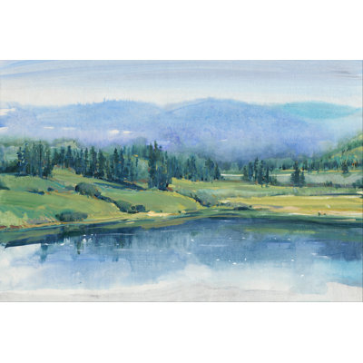 Mountain Lake II by Tim OToole - Wrapped Canvas Print