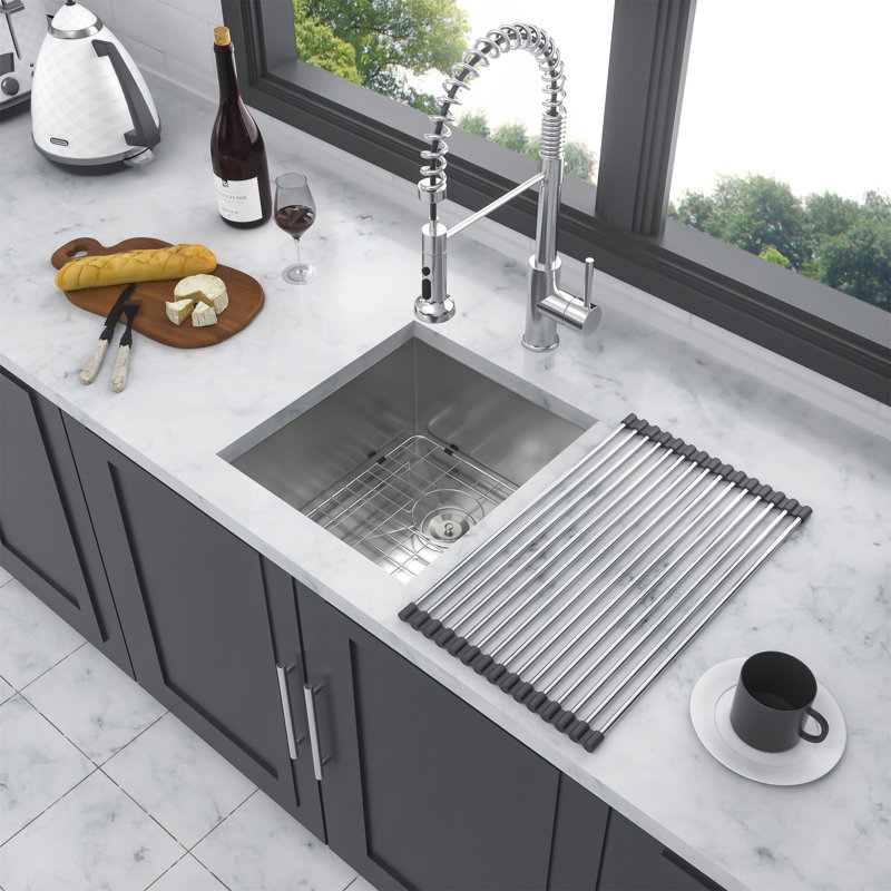 13 Inch Undermount Sink - 13" X 15" X 9" Undermount Stainless Steel Kitchen Sink 16 Gauge 9 Inch Deep Single Bowl Kitchen Sink Basin