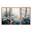 «Blue and White Forest Winter Harmony I», ensemble d'art sur toile-107772962-112014557