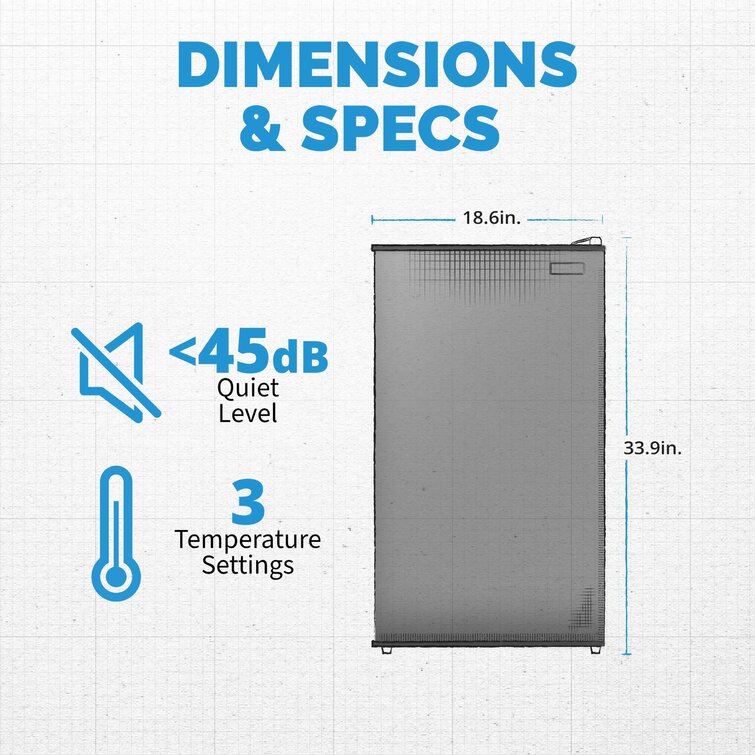Newair 3.3 Cu. Ft. Compact Mini Refrigerator With Freezer & Reviews