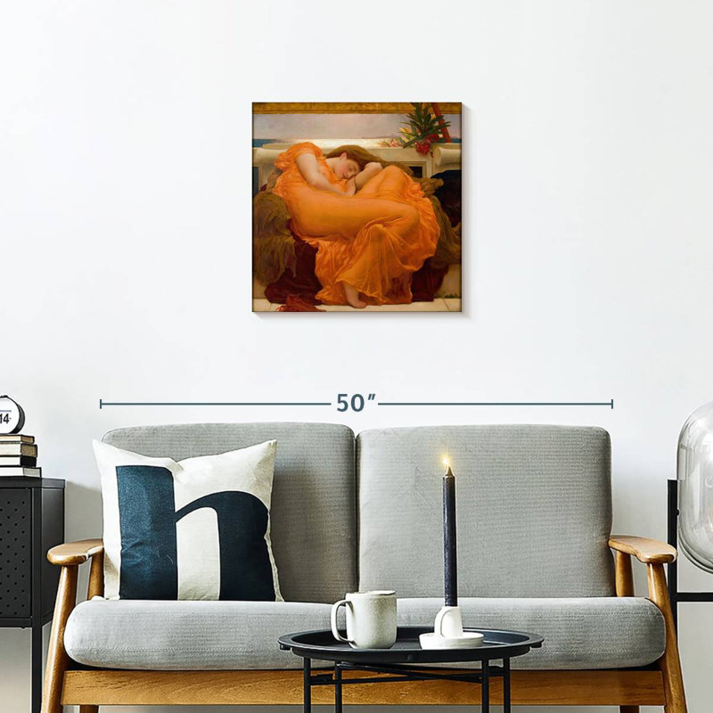 Leisha Flaming June, 20" H x 20" W