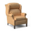 Fauteuil inclinable standard en similicuir de 33 po de large Chippendale-1009169137-1009169471-1009170563