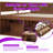 Dormal Full Size Daybed With Pull-Out Drawers And Shelves, Solid Wood Storage Platform Bed-809432873-809432875