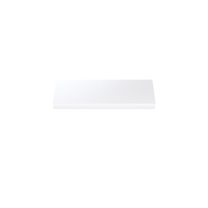 Painted Wood Floating Shelf, White
