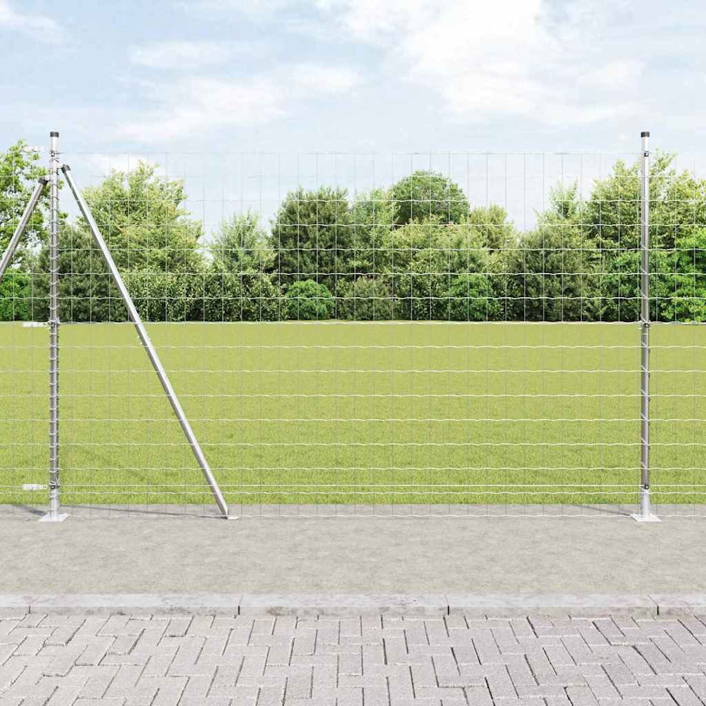 Vidaxl Fence With Posts Steel