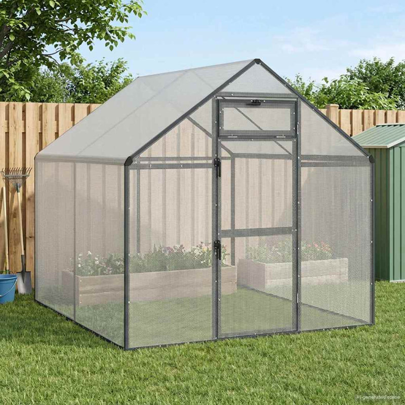 Cage à oiseaux 71,46 po x 87,01 po x 68,31 po vidaXL, 88.58 in, Anthracite