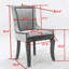 Meubles, chaise de salle à manger d'appoint ultra, chaises en tissu épaissi avec tons neutres-413482599
