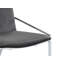 Zlatan Gray Velvet & Chrome Finish Side Chair (Set Of 2)