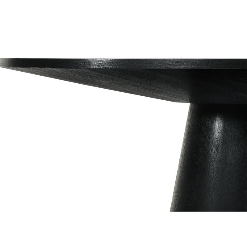 5 chaises de 59 po en ébène noir avec sièges ergonomiques en tissu beige, bois massif et coussins de chaise de table contemporains,
