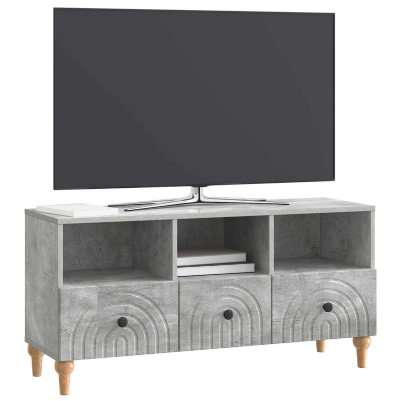 Unfinished TV Stand for TVs up to 43", Concrete Grey